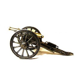 Miniature Napoleon Civil War Cannon w/ Pewter Finish