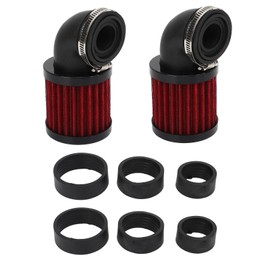 Motorcycle Air Filter 28 to 48mm Universal for 50cc 70cc 90cc 125cc Moped Scooter ATV Dirt Bike Black Red