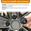 vvag 20PCS Car Wheel Lug Nut Covers, 17mm Wheel Bolt