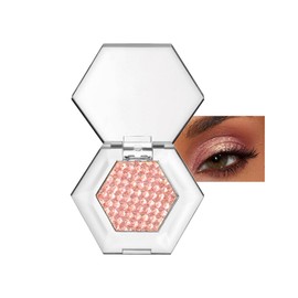 MIESCHER Chameleon Glitter Eyeshadow, Body & Face Shimmer Sparkle Colorful Eye-shadow Long Lasting High Pigmented Waterproof Multi-function Eyeshadow for Women Stage or Daily Use (#03 Rose Pink)