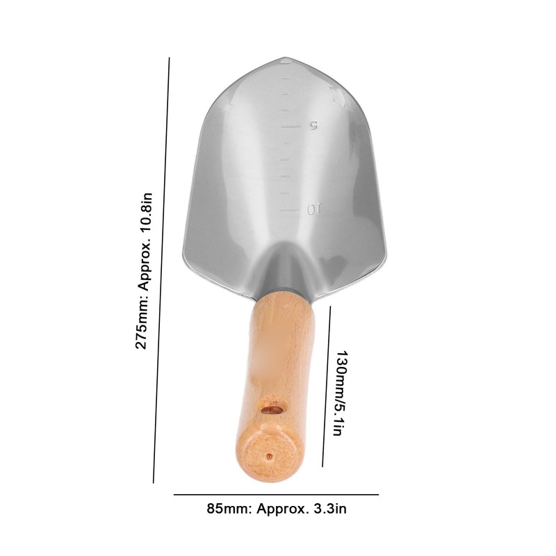 2Pcs Stainless Steel Garden Loose Soil Scoop Wearable Rope Portable