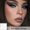 Erinde Single White Eyeshadow Palette, Nude Tones Matte Eyeshadow Palette,
