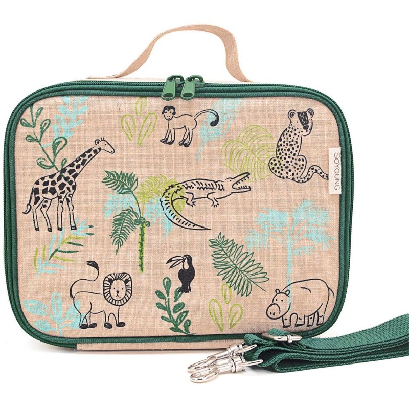 SoYoung Insulated Lunch Box - Toxin Free Lining, Washable Linen