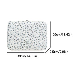 Gsenhui Puffy Laptop Sleeve 15.6 Inch Cute Laptop Protective Case Soft Quilted Computer Cover Bag