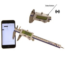 iGaging Digital Caliper IP67 Coolant/Water/Dust Proof 0-12"/0.0005" Coolant-Cal w/Wireless Smart Connectivity