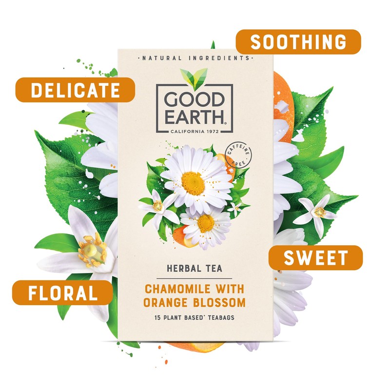 Good Earth Tea Co. Chamomile with Orange Blossom Tea Bags