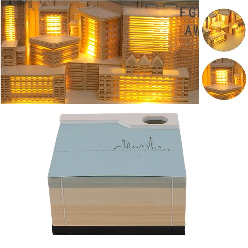 3D Memo Pad Sticky Notes Paper Craft DIY Home Decoration