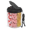 HIONXMGA Travel Pill Organizer with 7 Compartments
