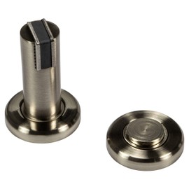 Gedotec Door Stop Magnet | H3685 | 1 Piece | Stainless Steel Look | Magnetic Door Holder | Solid Metal | Door Stopper with 5 kg | Stop for Room Doors
