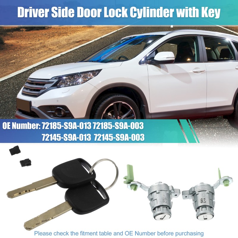 X AUTOHAUX Door Lock Cylinder Kit with 2 Keys for