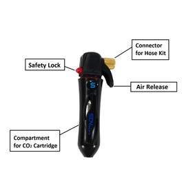 SDNselect Drain Line Cleaner for A/C Condensate Lines Starter Kit with 4 CO2 cartridges