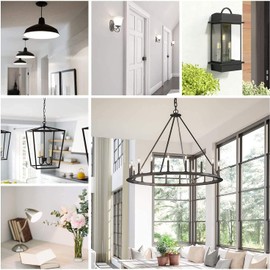 Diodesy- Vintage T9 LED Long Tube Light Bulb 15 Inch Pack of 4 5W (40W Equivalent) Dimmable 2100K Amber Light 400LM E26 Base Tubular Filament Nostalgic Antique Glass for Rustic Pendant Chandelier Wall