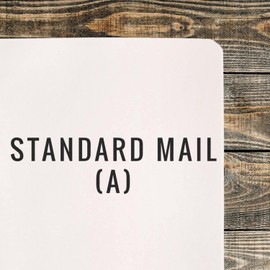 Slim Pre-Inked Standard Mail A Stamp, Small Business Supplies, Slim Design, Portable, Easy to Carry, Size Approx 1/2" x 1-1/2", Avail in 5 Ink Colors, Reinkable
