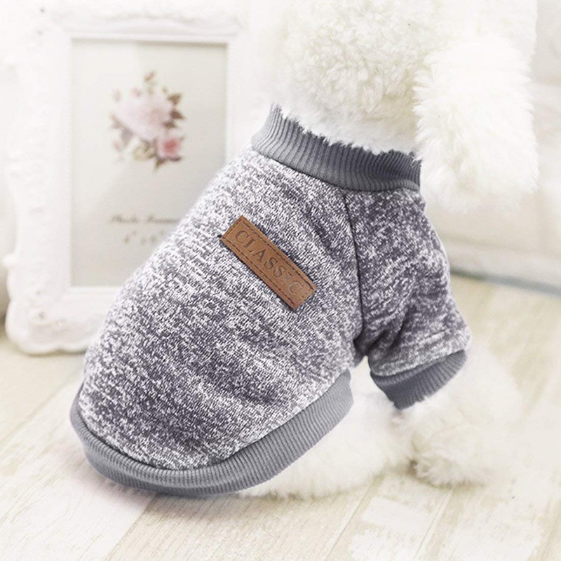 Idepet Pet Dog Classic Sweater, Fleece Coat for Small,Medium Dog,Warm