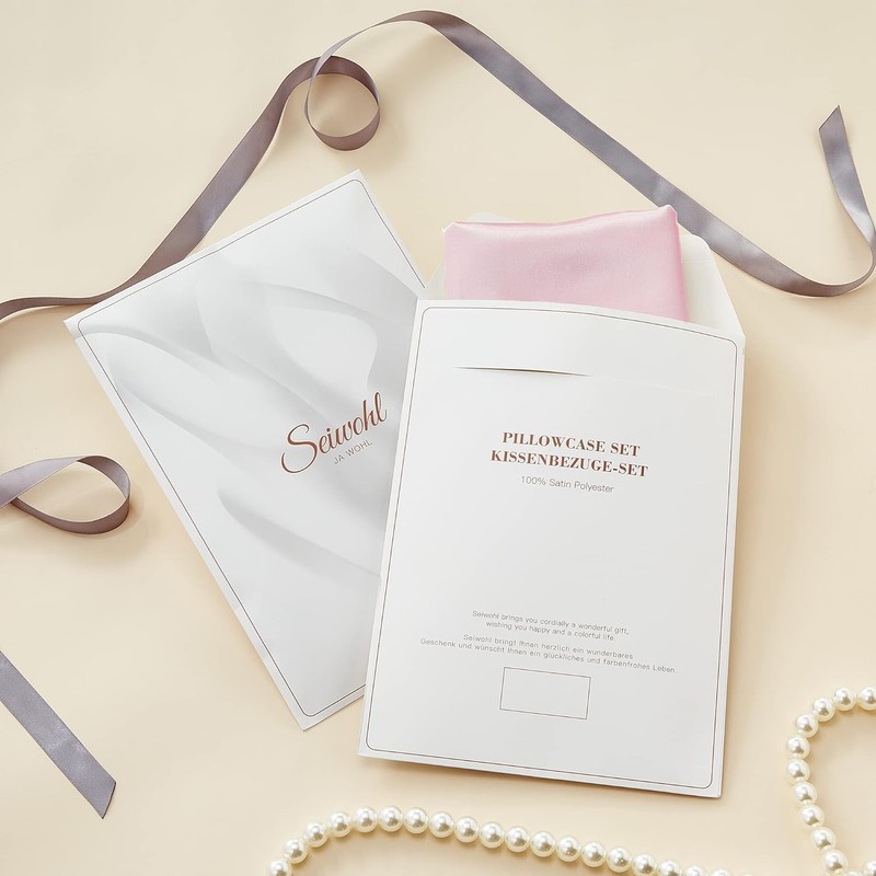 Seiwohl Satin Pillowcase 80 x 80 cm, Set of 2