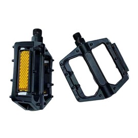 Bicycle Pedals,Non-Sli p Aluminium Mountain Bike Pedals, Bicycle Pedal with Reflectors,9/16 Inch Bearing Platforms Pedal for Most Adult BMX, MTB, Racing Bikes