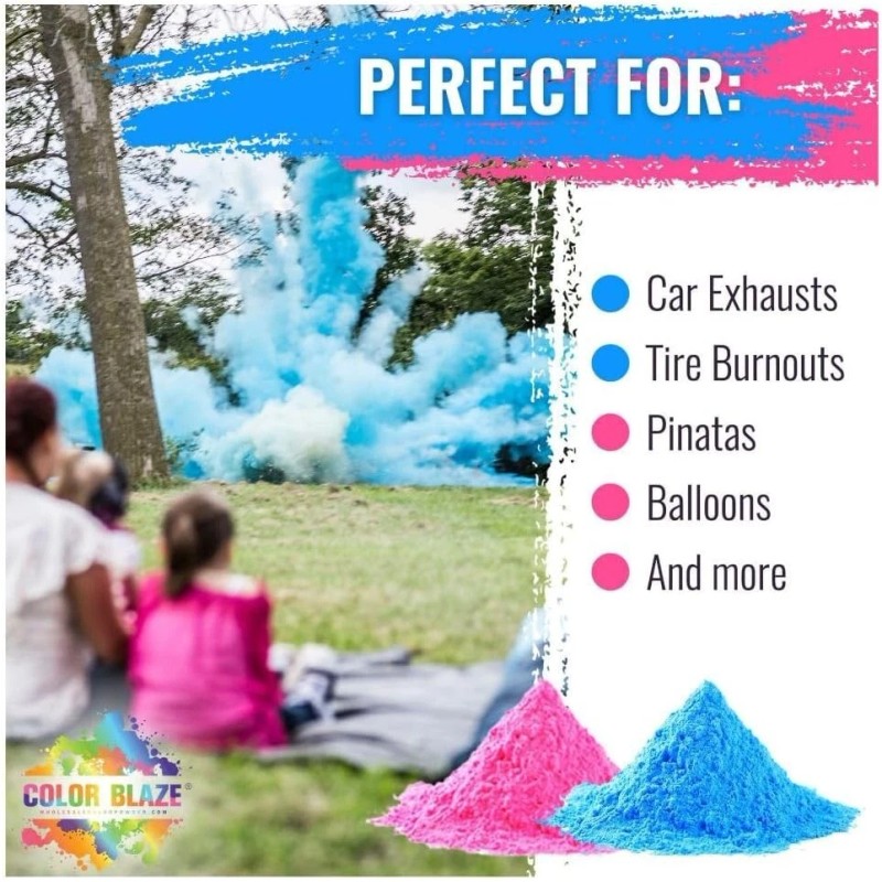 Color Blaze Baby Gender Reveal - 5lb Pink & 5lb