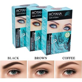 Kit profesional de tinte para cejas y pestañas color máscara semipermanente