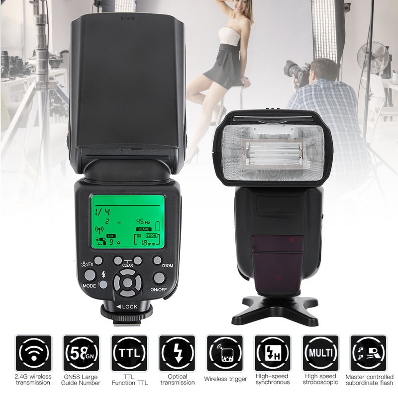 TRIOPO TR-982III/C 2.4G TTL 1/8000 Wireless Master Slave Flash Speedlite