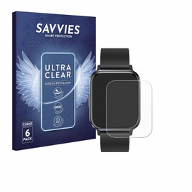 Savvies 6 Pack Screen Protector compatible with Braidol Smartwatch 1.83" Protection Film Clear