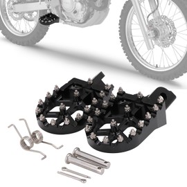 IUVWISN Dirt Bike Foot Pegs,Motorcycle Footpegs Wider Foot Pegs Rest Pedal CNC for CRF 110 CRF110F 2013-2023 CRF125F 2014-2023 Black