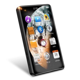 X20 MP3 Player with Bluetooth, 4.0 HD Full Touch Screen Music Player, Lossless HiFi Sound, Up to 256GB Memory Expansion, Portable Walkman for Sport Study (Black)