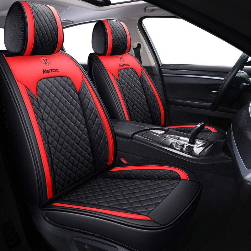 Aierxuan Front Car Seat Covers Women Leather Waterproof Universal for