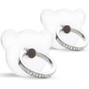 [2 Pack] Transparent Diamond Setting Cell Phone Ring Holder Stand,360