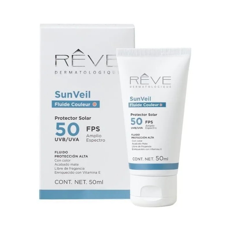 Reve Dermatologique SunVeil Fluide Couleur FPS 50 50ml Protector Solar