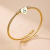 KENYG Elegant Gold Love Heart 26 Initial Letter Alphabet A-Z