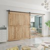 SMARTSTANDARD 12 FT Heavy Duty Sturdy Sliding Barn Door Hardware