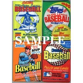 200 Vintage Baseball Cards in Old Sealed Wax Packs - Perfect for New Collectors