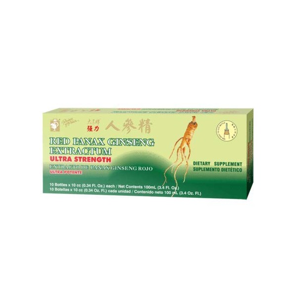 Prince of Peace Red Panax Ginseng Extractum Ultra Strength -- 3.4 oz - 10 Bottles