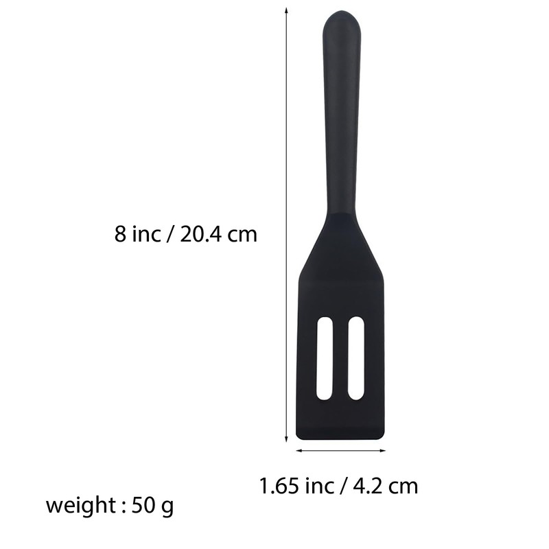 【2 Pack】Kunovo Small Spatula for Nonstick Cookware Mini Spatulas for