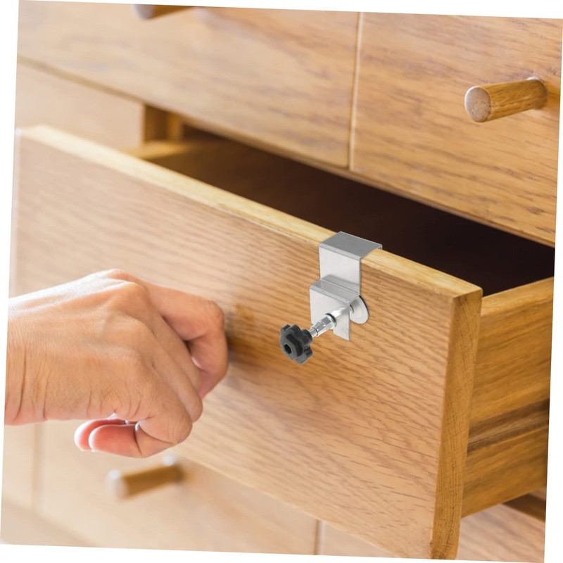 SEWACC 4pcs Cabinet Hardware Drawer Front Installation Clamps Panel Fixing