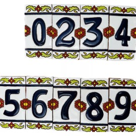 Escanver Numero Talavera Tradicional Residencial Casa Oficina Decora