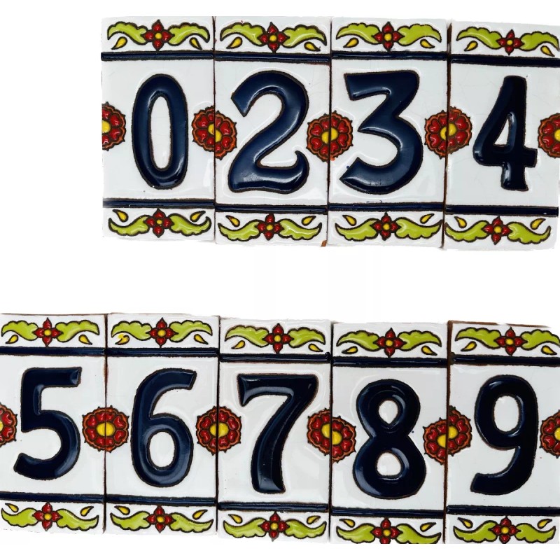 Escanver Numero Talavera Tradicional Residencial Casa Oficina Decora