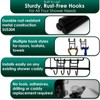 Jovware Black Shower Caddy with Hooks - 2 Pack Shower