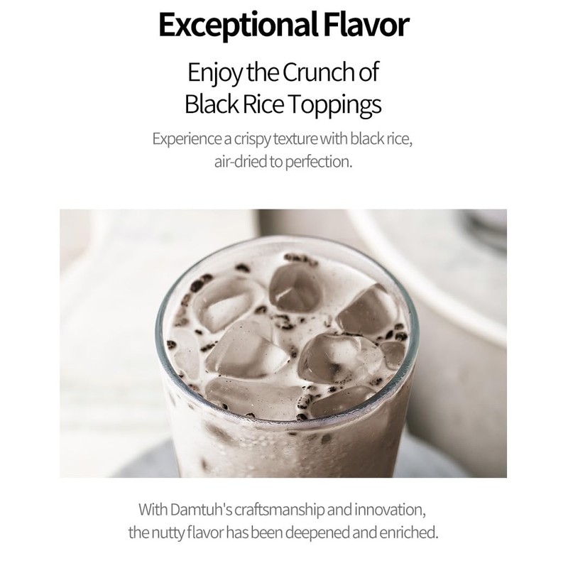 Damtuh Black Multigrain Misugaru Traditional Korean Meal Replacement Powder Drink