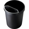 helit H6106995 Waste Bin Insert for Hanging, 6 Litre, Black