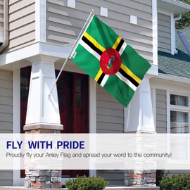 Anley Fly Breeze 3x5 Feet Dominica Flag - Vivid Color and Fade Proof - Canvas Header and Double Stitched - Dominican Flags Polyester with Brass Grommets 3 X 5 Ft