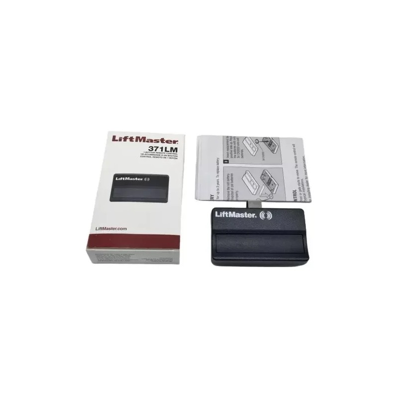 Kit 2 Controles Remotos Liftmaster 371lm 1 Canal 315mhz Negro