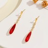 Sunttifen Austrian Crystal Drop Earrings Long Earrings Gold-Plated Silver Jewellery