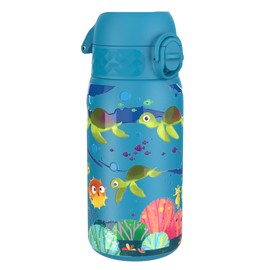 Ion8 Borraccia Termica in Acciaio Isolato, 320ml, a Prova di Perdite, Facile da Aprire, Serratura Sicura, Lavabile in Lavastoviglie, Maniglia per il Trasporto, Facile Pulizia, Tartaruga Marina