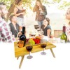 Outdoor Wine Picnic Table Folding Portable Picnic Table and Cheese