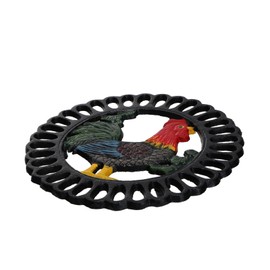 MAGICLULU 1pc Decorative Heat Insulation Pad Creative Household Pot Holder for Kitchen Dining Non Slip Rooster Design for Protecting Tables and Countertops