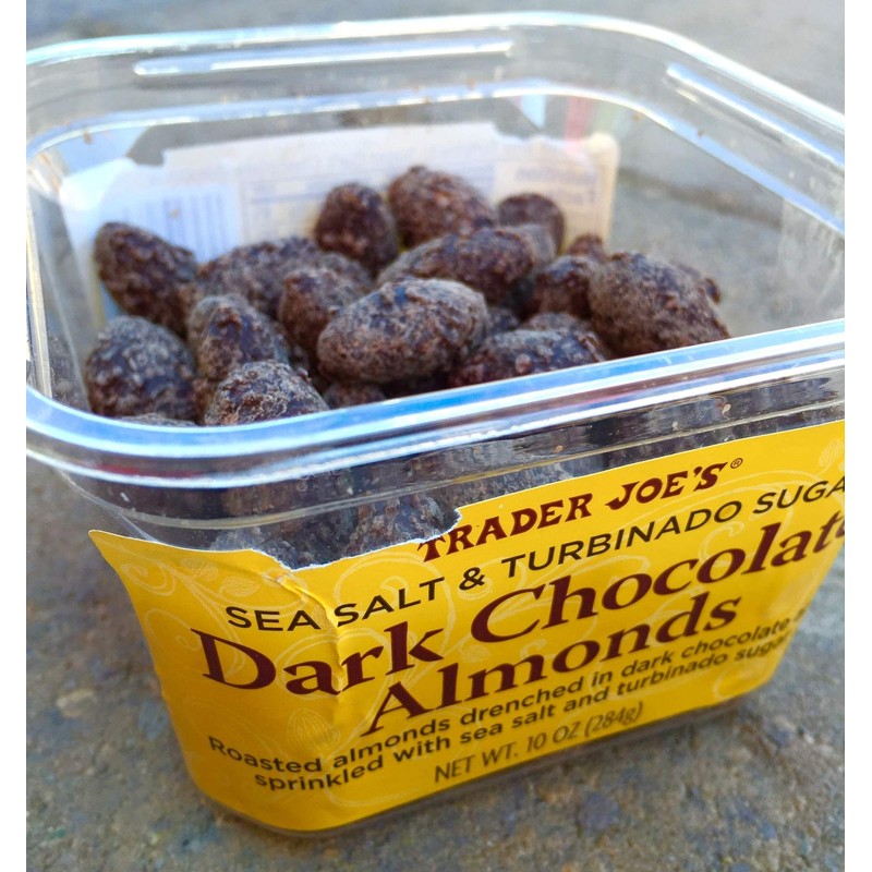 Trader Joe's Sea Salt & Turbinado Sugar Dark Chocolate Almonds