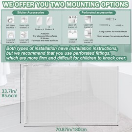 Kids Bathtub Splash Guard, Dog Wash Splash Guard, Bath Splash Guard for Toddlers Kids Baby, No Drilling 71" Wide Retractable Waterproof Shower Splash Guard, Freedom Retractable Fits Most Bathtubs