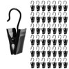 Pstyle. PST-050 Curtain Clips Hooks Runner Set of 42 (Black)
