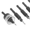 6pcs Countersink Drill Bit Set 82 Degree Chamfer 1/4 Inch